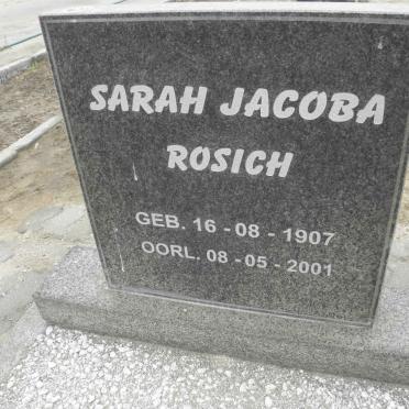ROSICH Sarah Jacoba 1907-2001