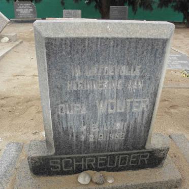 SCHREUDER Wouter 1911-1982