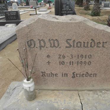 STAUDER D.P.W. 1910-1990