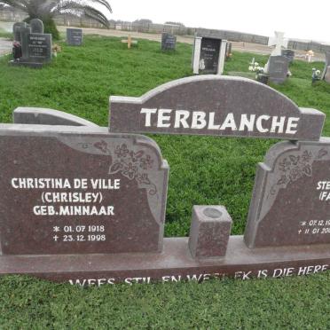 TERBLANCHE Stephanus 1925-2000 &amp; Christina MINNAAR 1918-1998