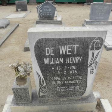 WET William Henry, de 1911-1976