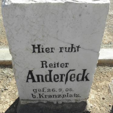 ANDERFECK ? -1905