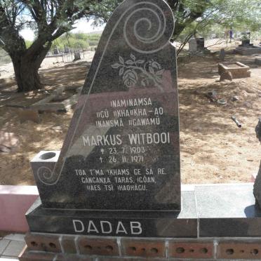 WITBOOI Markus 1903-1971