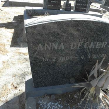 DECKERT Anna 1885-1968