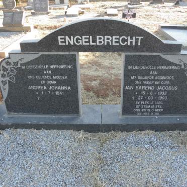 ENGELBRECHT Jan Barend Jacobus 1932-1993 &amp; Andrea Johanna 1941-