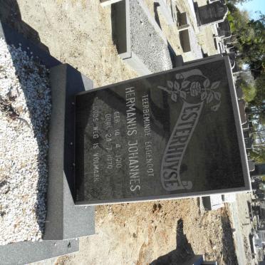 ESTERHUYSE Hermanus Johannes 1910-1979