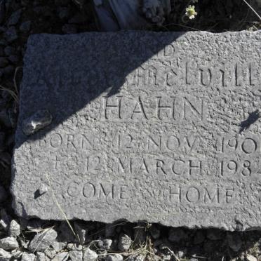 HAHN Carl Hugo Linsingen -1948 &amp; Alice Melville 1901-1984