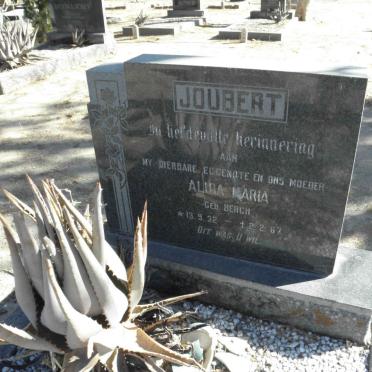 JOUBERT Alida Maria nee BERGH 1932-1967