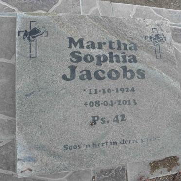 JACOBS Martha Sophia 1924-2013