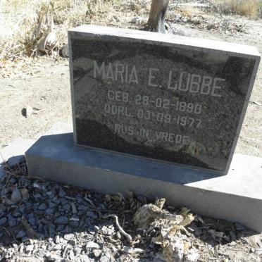 LUBBE Maria E. 1890-1977