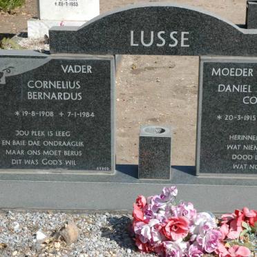 LUSSE Cornelius Bernardus 1908-1984 &amp; Daniel Jacobus Colyn 1915-