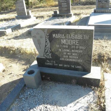 MOORE Maria Elisabeth 1918-1982