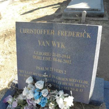 WYK Christoffer Frederick, van 1944-2002
