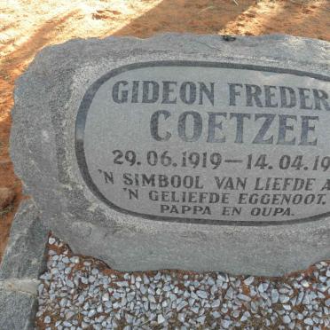 COETZEE Gideon Frederik 1919-1981