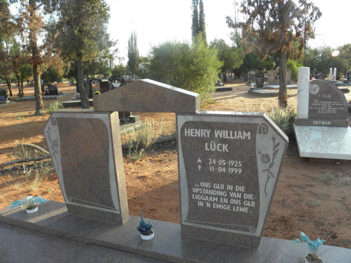 LUCK Henry William 1925-1999