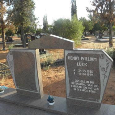 LUCK Henry William 1925-1999