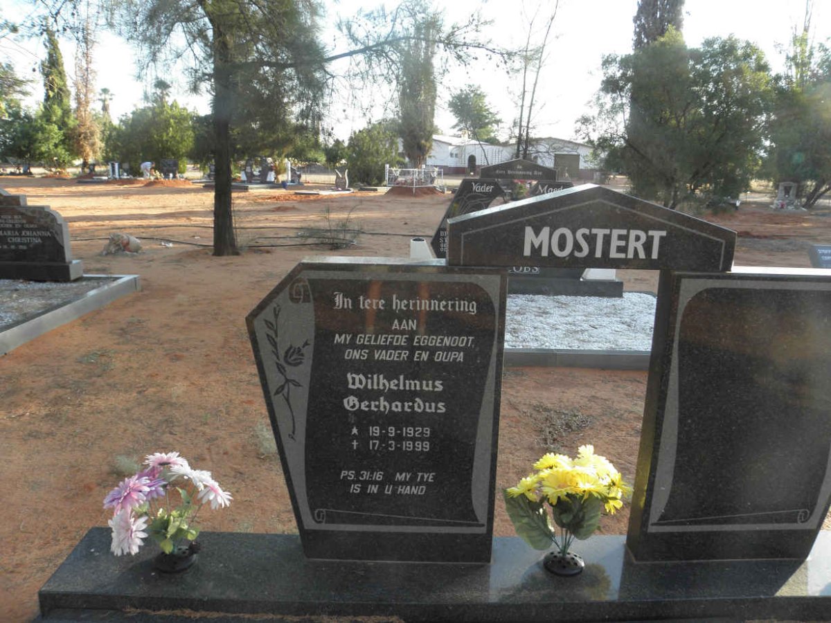 MOSTERT Wilhelmus Gerhardus 1929-1999