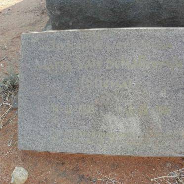 SCHALKWYK Maria, van 1949-2006
