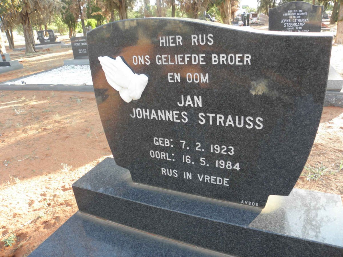 STRAUSS Jan Johannes 1923-1984