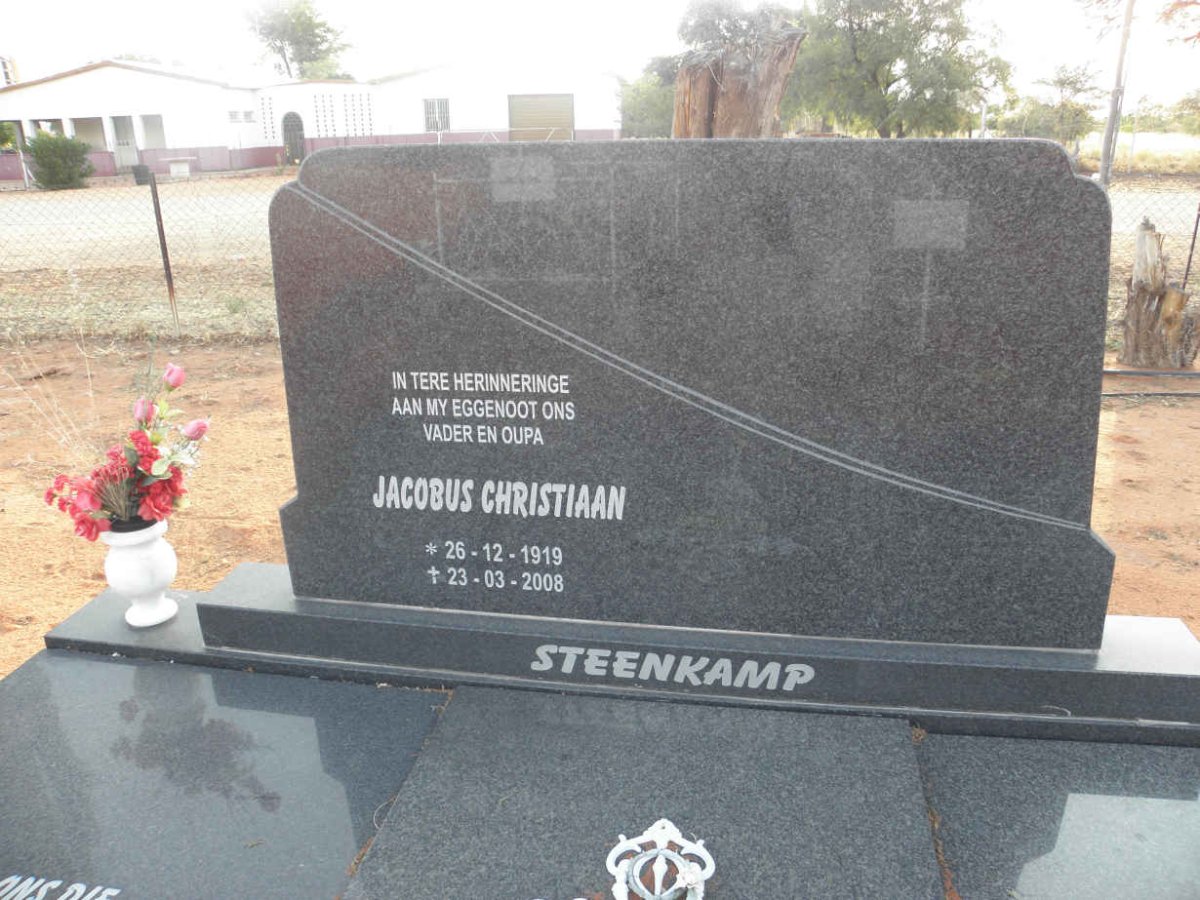 STEENKAMP Jacobus Christiaan 1919-2008