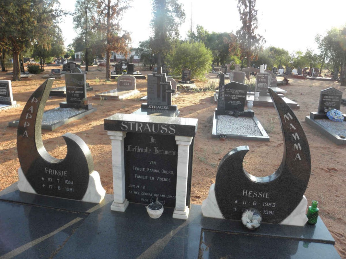 STRAUSS Frikkie 1951-1991 & Hessie 1953-1991