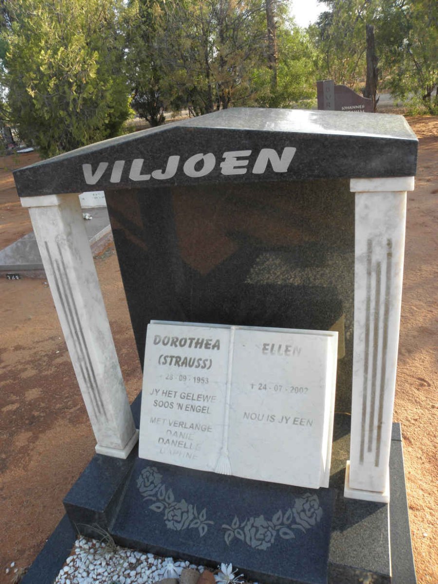 VILJOEN Dorothea nee STRAUSS -1953 :: VILJOEN Ellen -2002