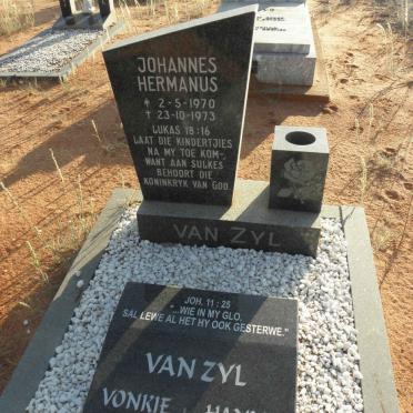 ZYL Johannes Hermanus, van 1970-1973 :: VAN ZYL Vonkie 1937-2003 &amp; Hanna 1942-