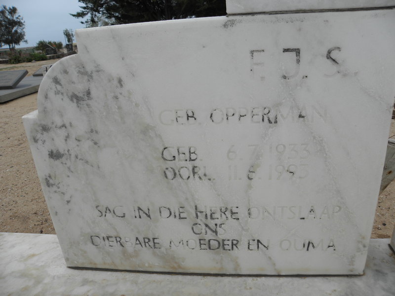 VORSTER Jan Adriaan 1926-1988 & F.J.S. OPPERMAN 1933-1995