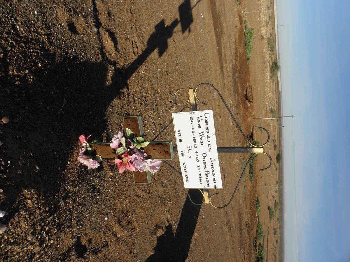 WYK Cornelius Johannes, van 1931-1981