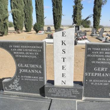 EKSTEEN Gert Stephanus 1917-1997 &amp; Glaudina Johanna 1919-2003