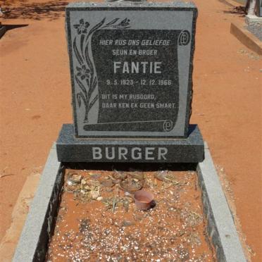 BURGER Fantie 1923-1966
