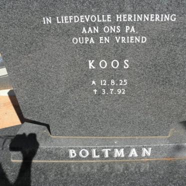 BOLTMAN Koos 1925-1992