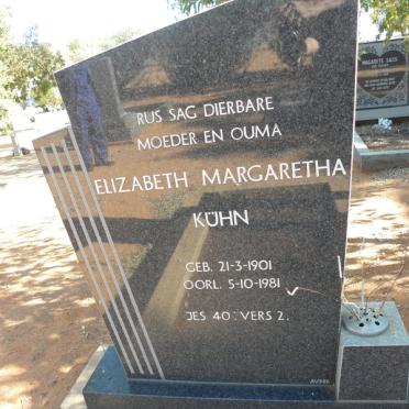 KUHN Elizabeth Margaretha 1901-1981
