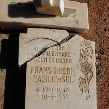 NASILOWSKI Frans Gideon 1935-1959