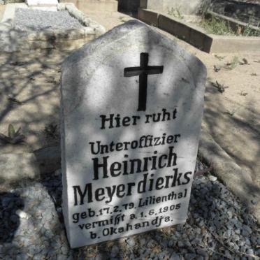 MEYERDIERKS Heinrich 1879-1905