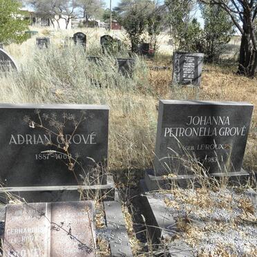 GROVE Adrian 1887-1969 &amp; Johanna Petronella LE ROUX 1895-1983 :: GROVE Gerhardus Le Roux 1935-1996