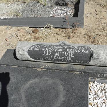 GELDENHUYS N.G.A. 1925-2010 &amp; J.J.S. KAMPFER 1925-1988 