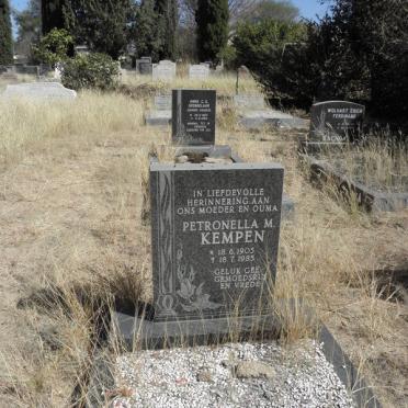 KEMPEN Petronella M. 1905-1985