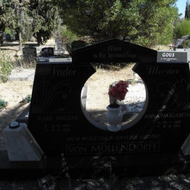 MOLLENDORFF Josef Willem, von 1906-1990 &amp; Anna Margaretha 1920-2001