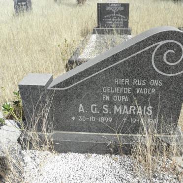 MARAIS A.G.S. 1899-1981