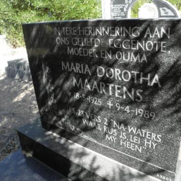 MAARTENS Maria Dorothea 1925-1989