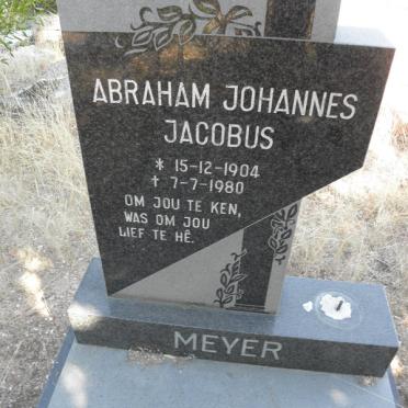 MEYER Abraham Johannes Jacobus 1904-1980