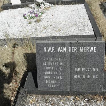 MERWE N.W.F., van der 1918-1997