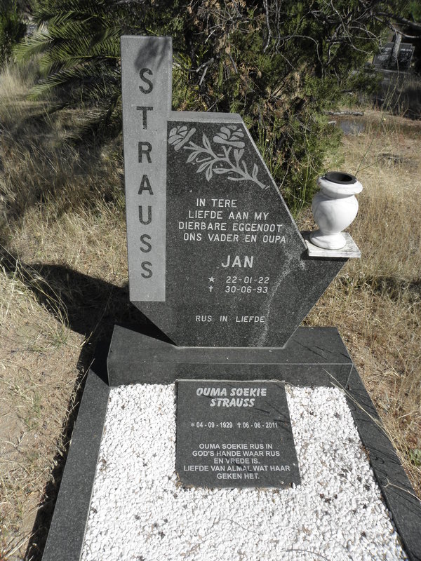 STRAUSS Jan 1922-1993 & Soekie 1929-1911