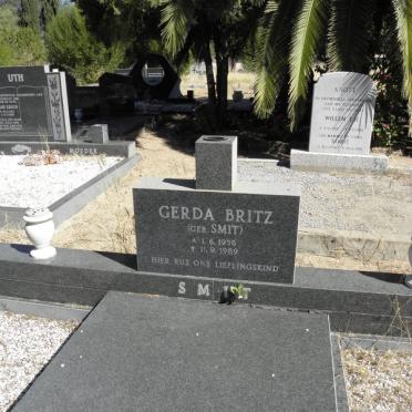 BRITZ Gerda nee SMIT 1956-1989