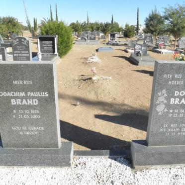 BRAND Joachim Paulus 1926-2000 &amp; Dora 1933-2009