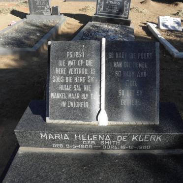 KLERK Maria Helena, de nee SMITH 1909-1980