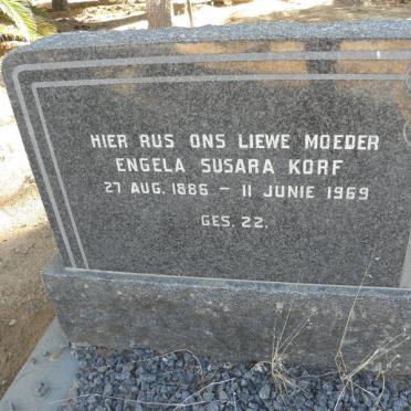 KORF Engela Susara 1886-1969