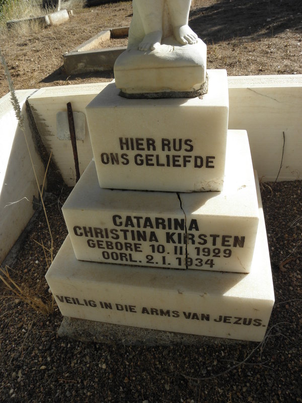 KIRSTEN Catarina Christina 1929-1934