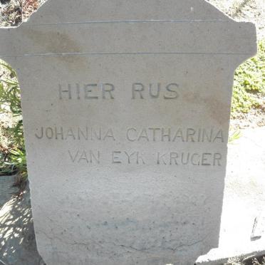 KRUGER Johanna Catharina Van Eyk